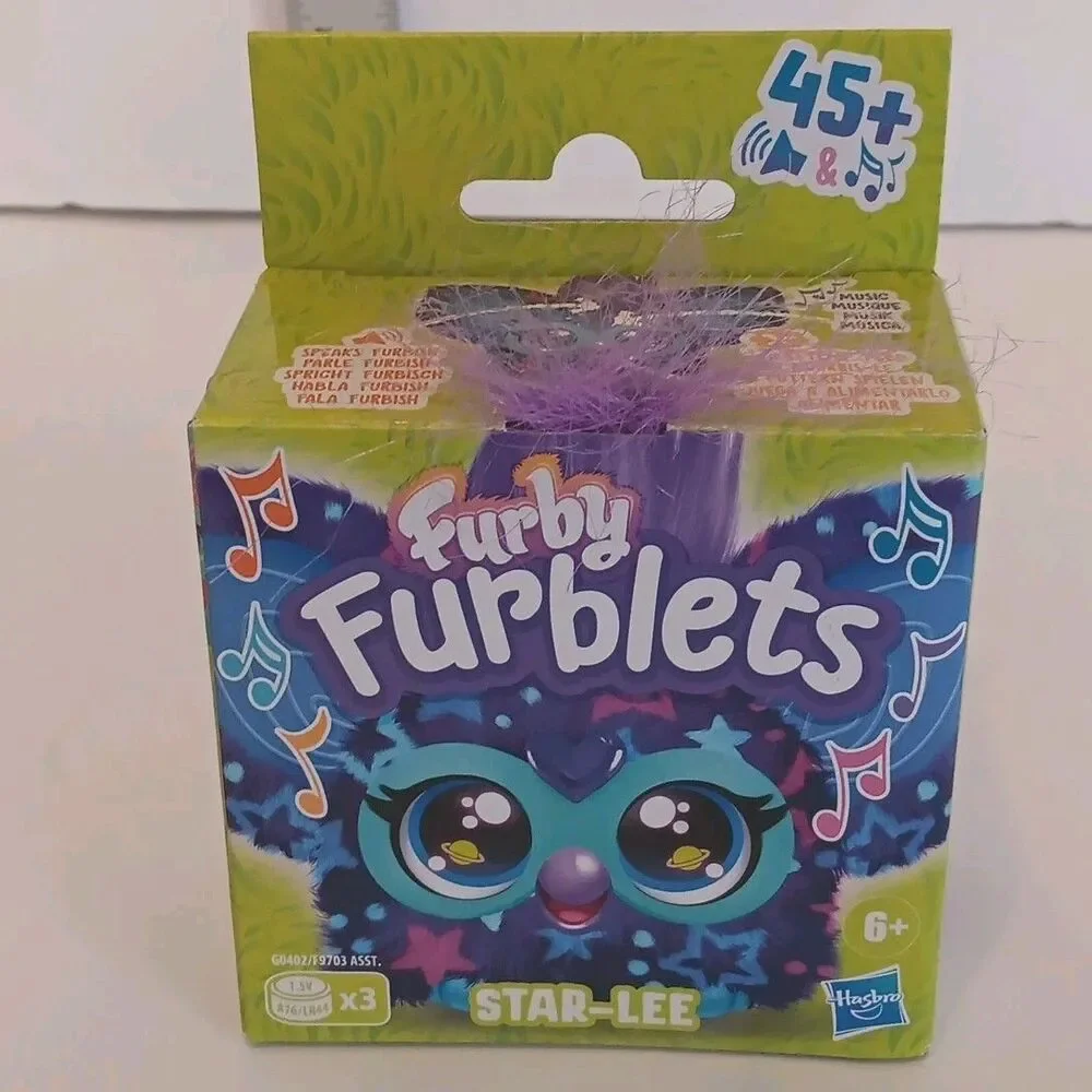 FURBY Furblets STAR-LEE Electronic Plush Toy Keychain w/ Music FACTORY SEALED